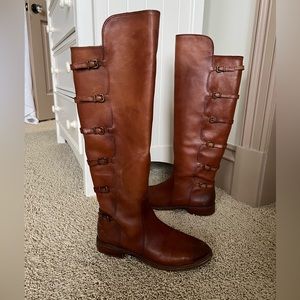 Gianni Bini KORBINN Brown Leather Women’s Boots